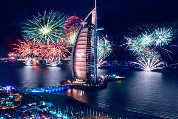 New year celebration in Dubai