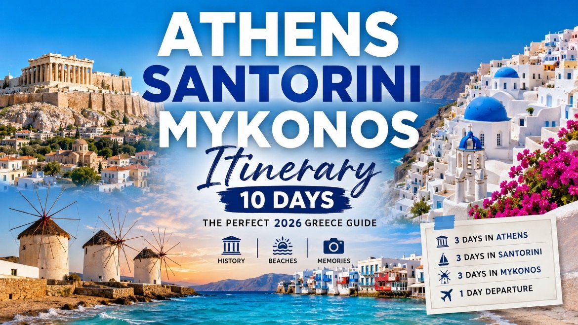 Athens Santorini Mykonos Itinerary for 10 Days
